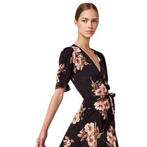Reformation Floral Wrap Dress